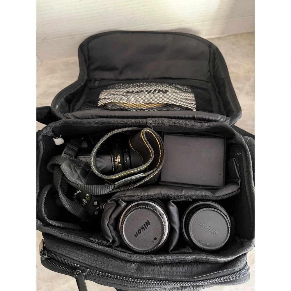 Nikon D3000 DSLR Camera Bundle 3 Lenses 18-55mm 55-200mm 70-300mm